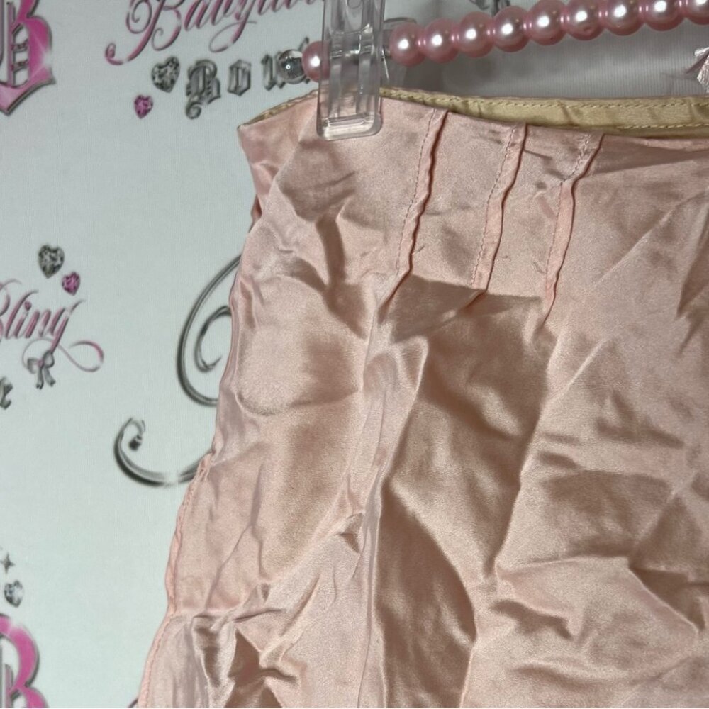 Jacob shorts silk mini shorts shiny light blush pink cream lined sexy cute - Picture 6 of 7